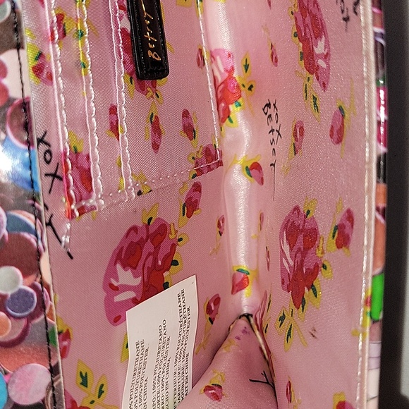 Betsey Johnson Multi-Color Bow PVC Crossbody Shoulder Bag - Picture 11 of 13